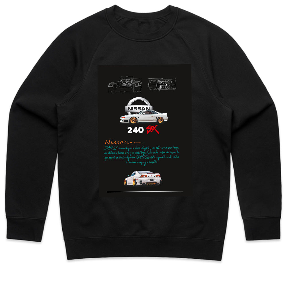 Nissan 240SX Drift King Blueprint T-Shirt – JDM Classic Engineering Tee