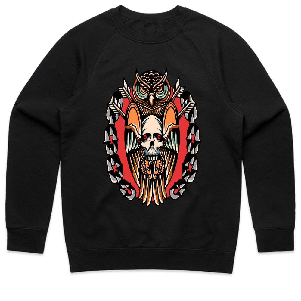 Night Watcher: Owl & Skull Fusion Tee