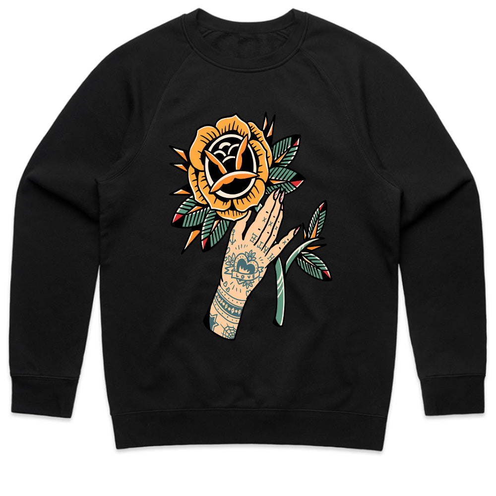 Tattooed Bloom: The Love & Thorn Streetwear Tee