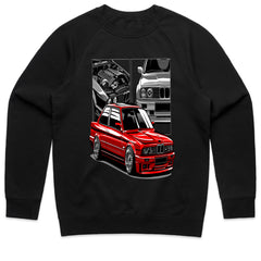 Red Legend E30 M3 Tribute T-Shirt – Iconic Classic Car Art Tee