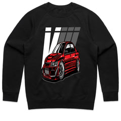 Evolution VIII Street Warrior T-Shirt — Red Turbo Beast Edition