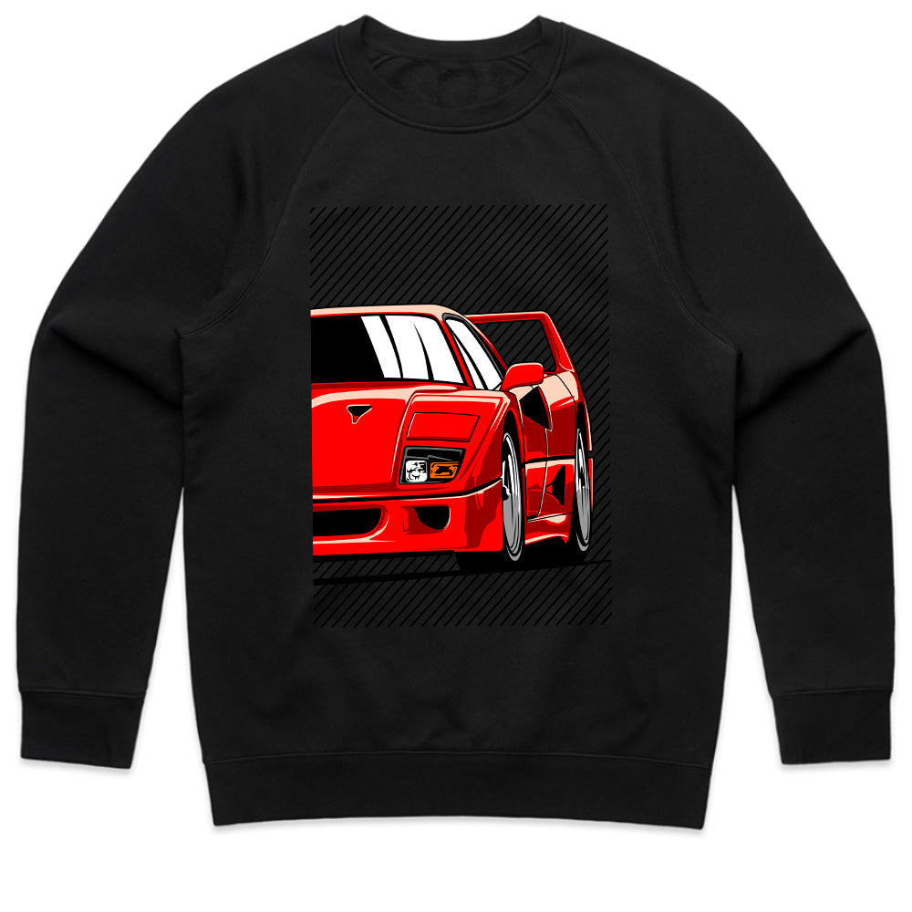 F40 Iconic Supercar T-Shirt — Redline Legend Edition