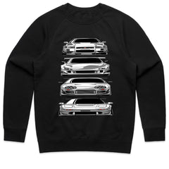 JDM Legends Front View T-Shirt — The Kings of the Street