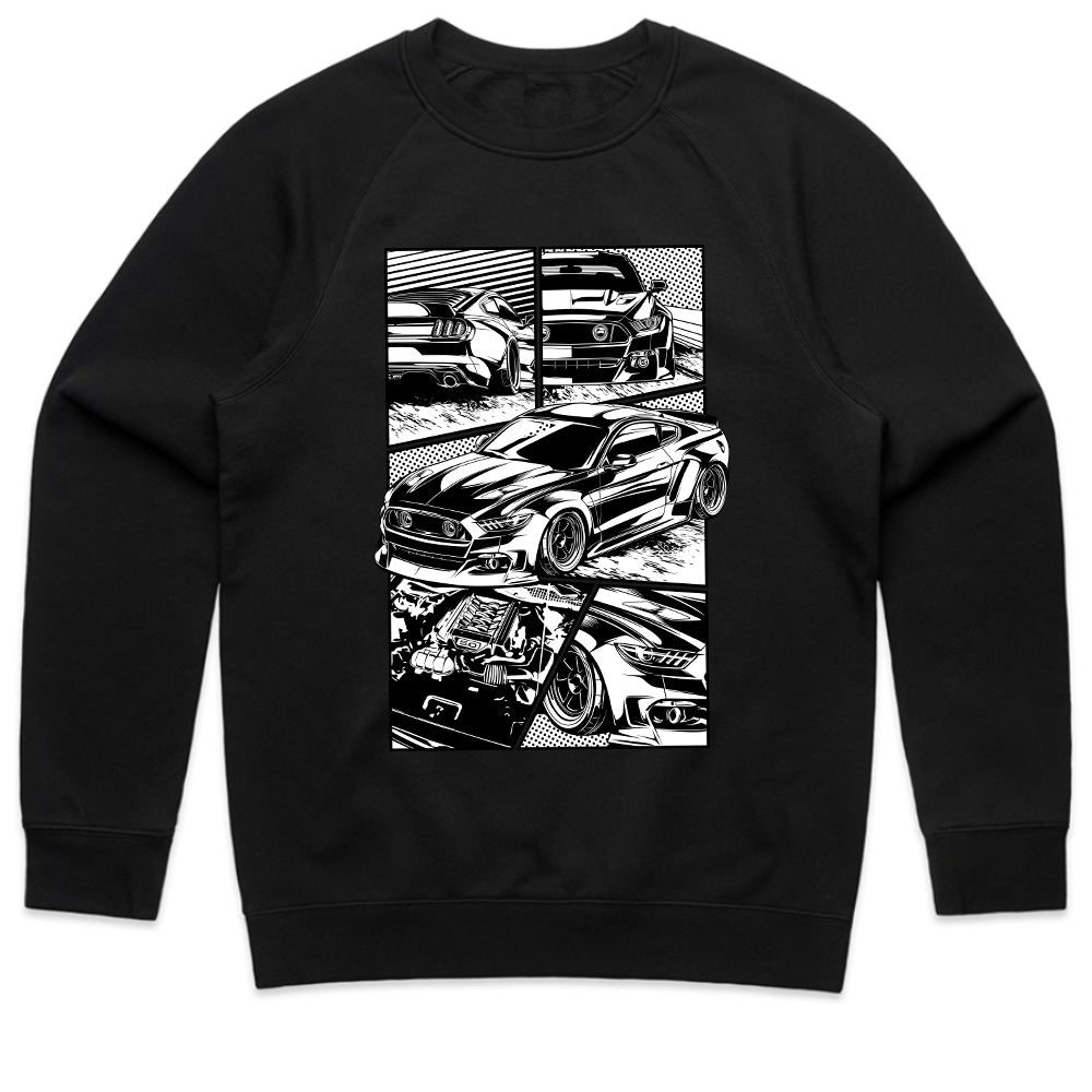 Muscle Machine Comic Strip T-Shirt — The Power of Performance