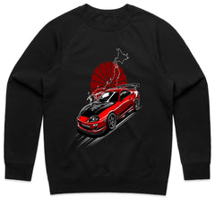 Red Supra Rising: JDM Japan Drift T-Shirt