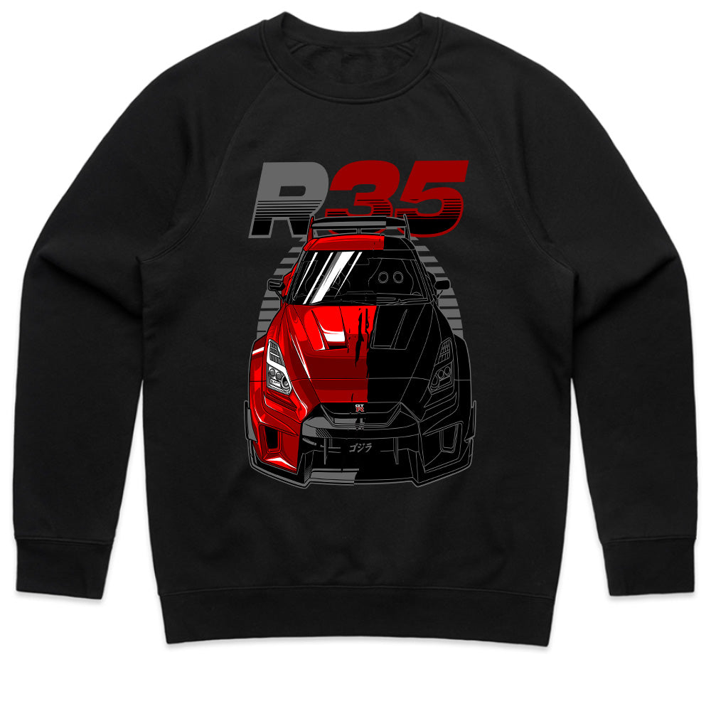 R35 Godzilla Mode – Nissan GT-R Supercar Beast T-Shirt