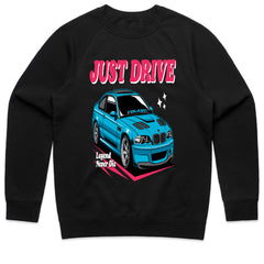 Just Drive BMW E46 T-Shirt – Legend Never Die Drift Edition Tee