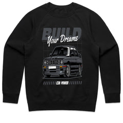 BMW E30 Build Your Dreams T-Shirt – Euro Classic Power Tee