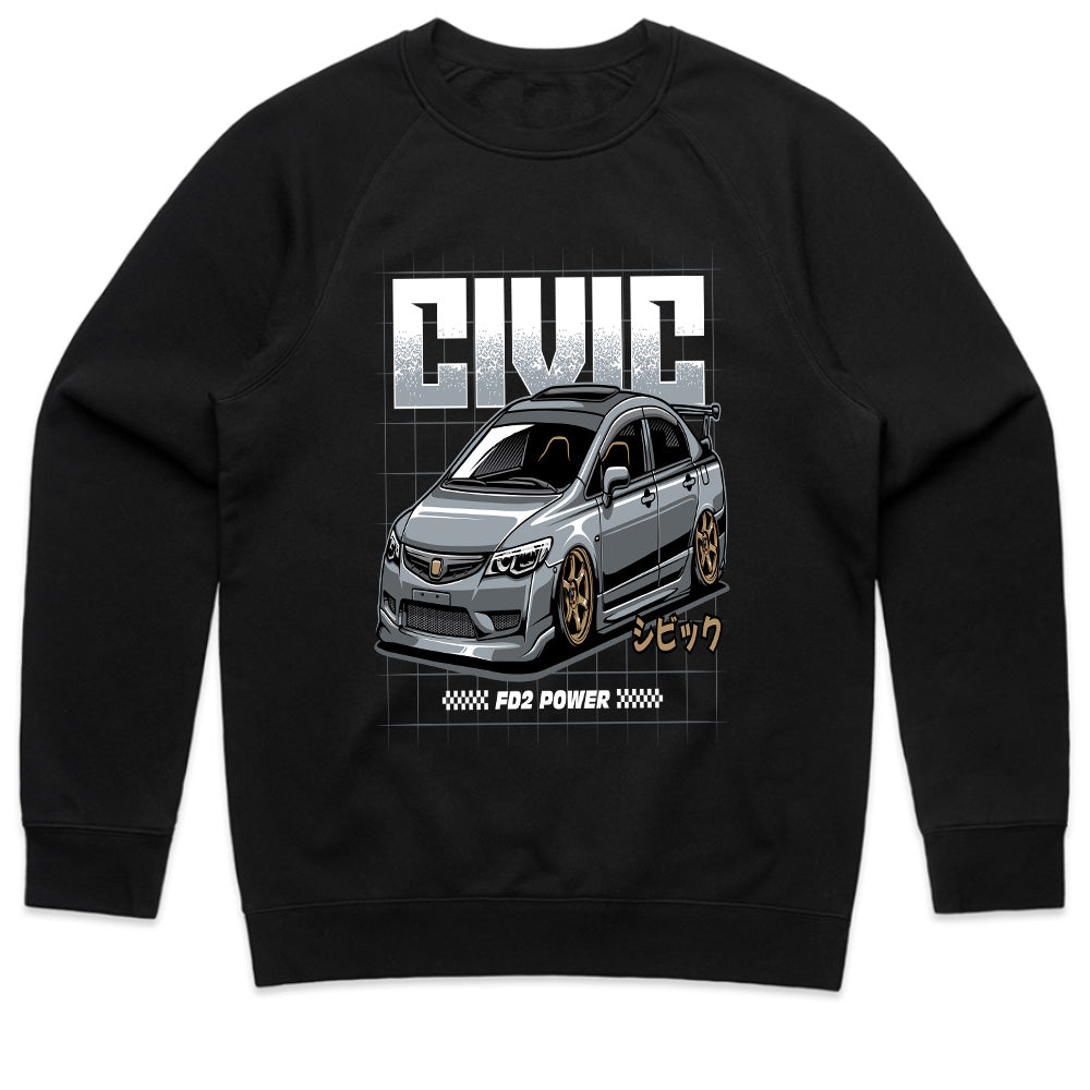 Civic FD2 Power T-Shirt – JDM Street Performance King Tee
