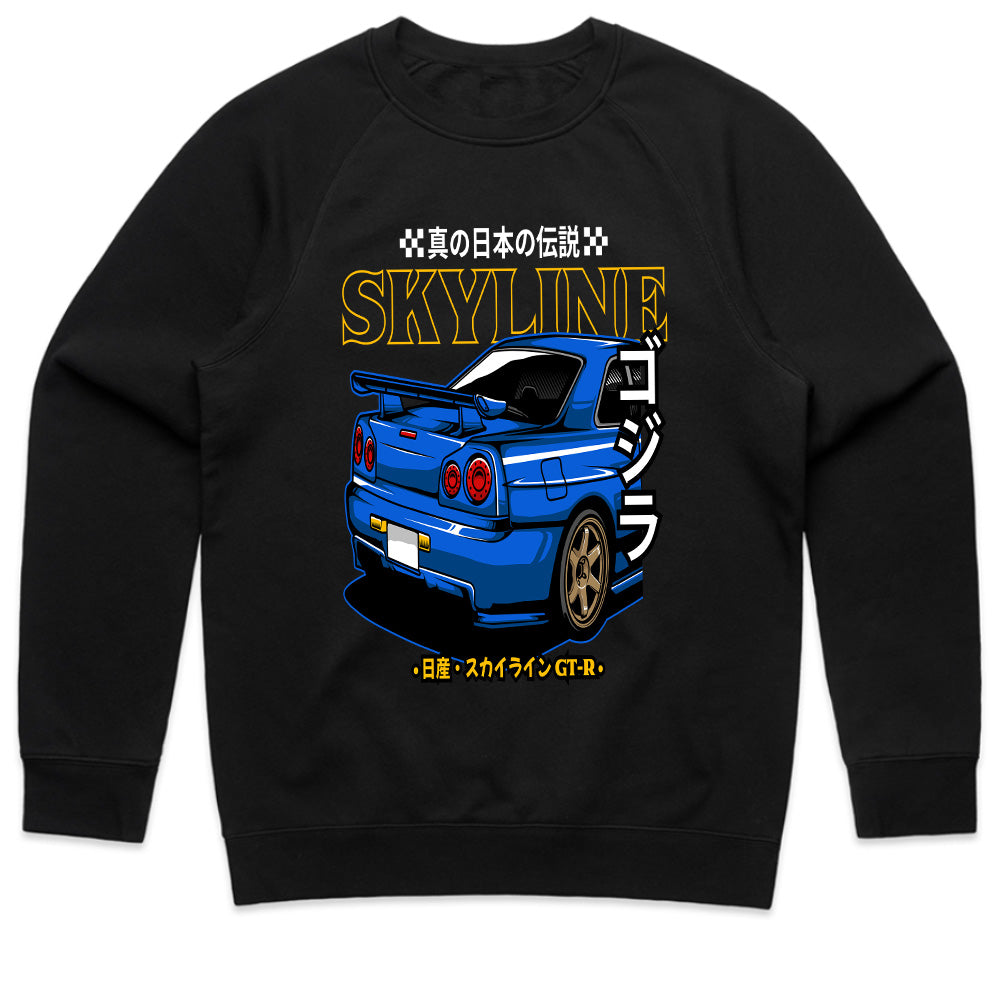 Skyline Godzilla R34 T-Shirt – True Japanese Legend Streetwear