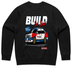 BMW E30 Build for Speed T-Shirt – Classic Racing Heritage Tee