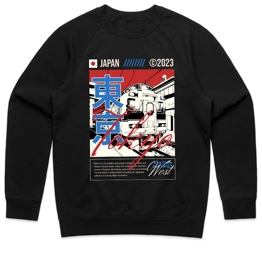 Tokyo Pulse: Neon Railway Streetwear Tee