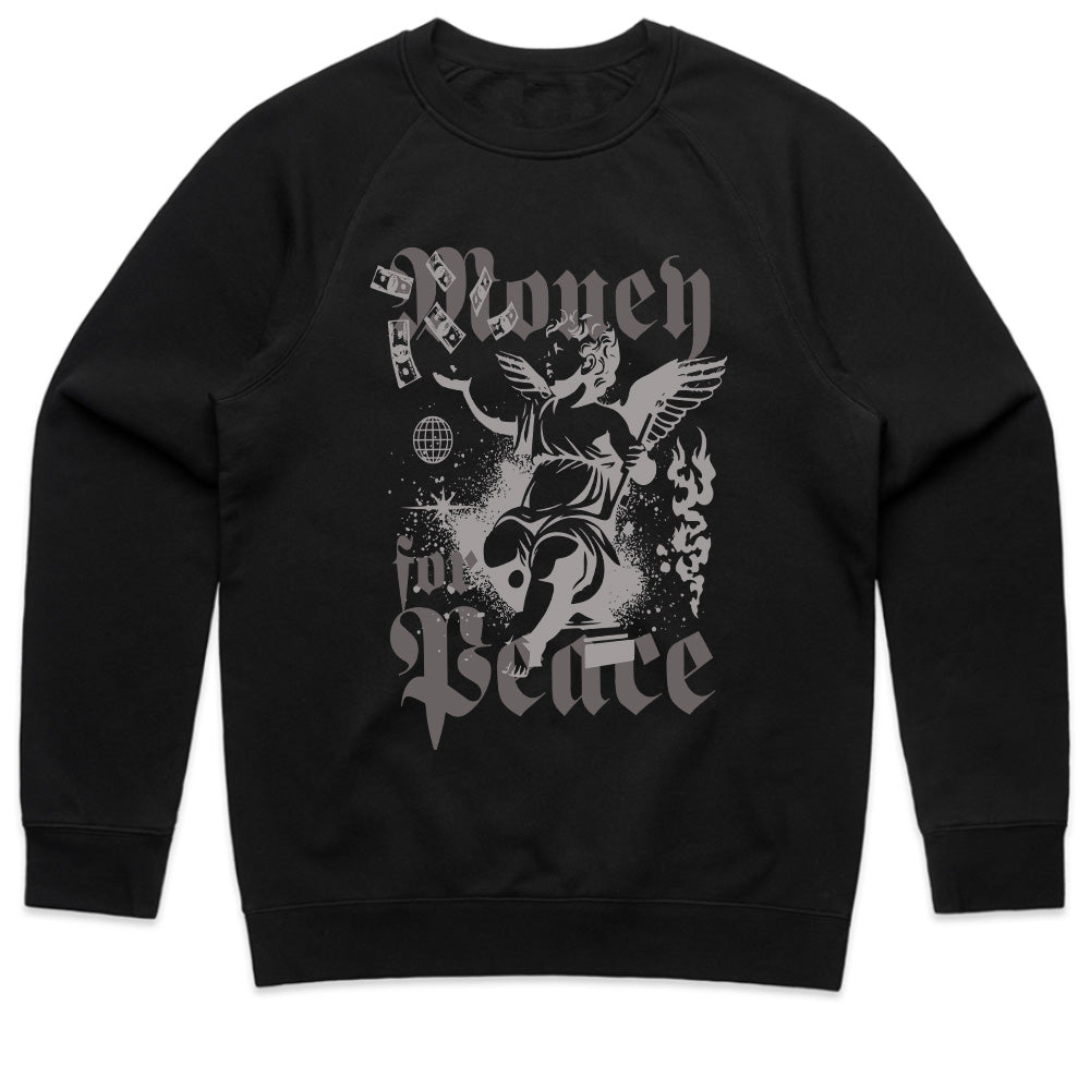 Celestial Hustle: Money & Peace Angel Tee