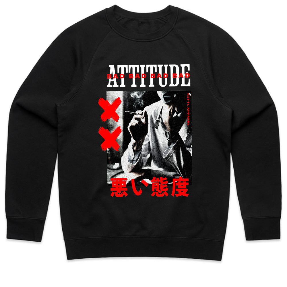 Bad Attitude - Rebellious Noir Street Tee