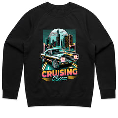 Cruising Legends: Retro Ride Cityscape Tee