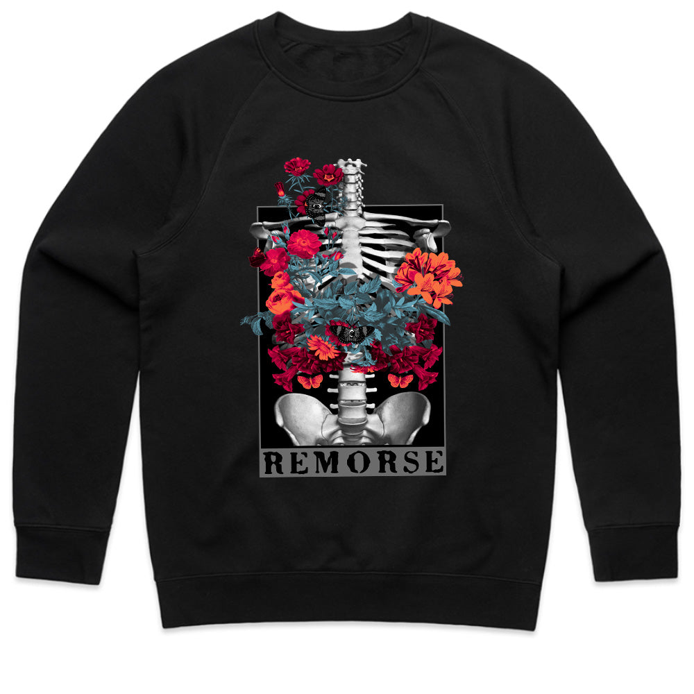 Floral Remorse: Blooming Skeleton Tee