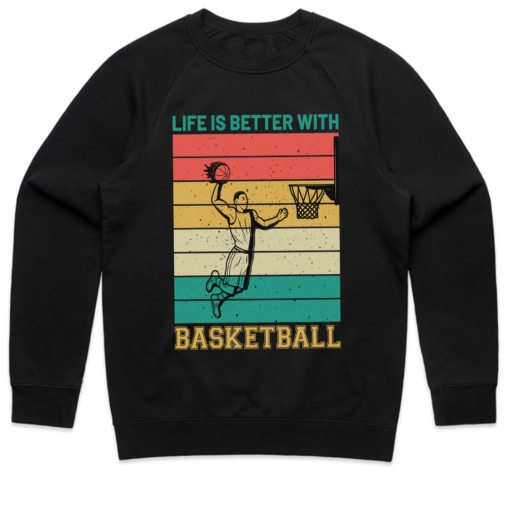 Retro Hoops: Life is Better with Basketball Tee