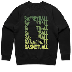 Shadow Slam: Repeated Basketball Graphic Tee
