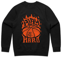 Fire Court: Play Hard Basketball Tee