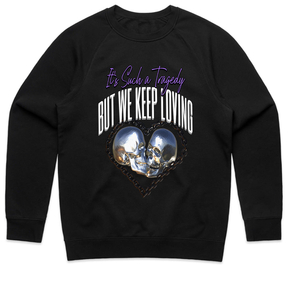 Tragic Devotion: Eternal Love Skull Tee
