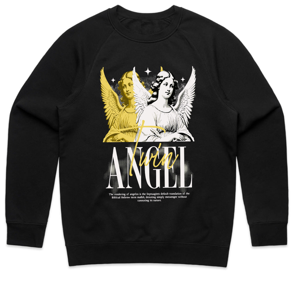 Celestial Twins: Dual Guardian Angel Tee