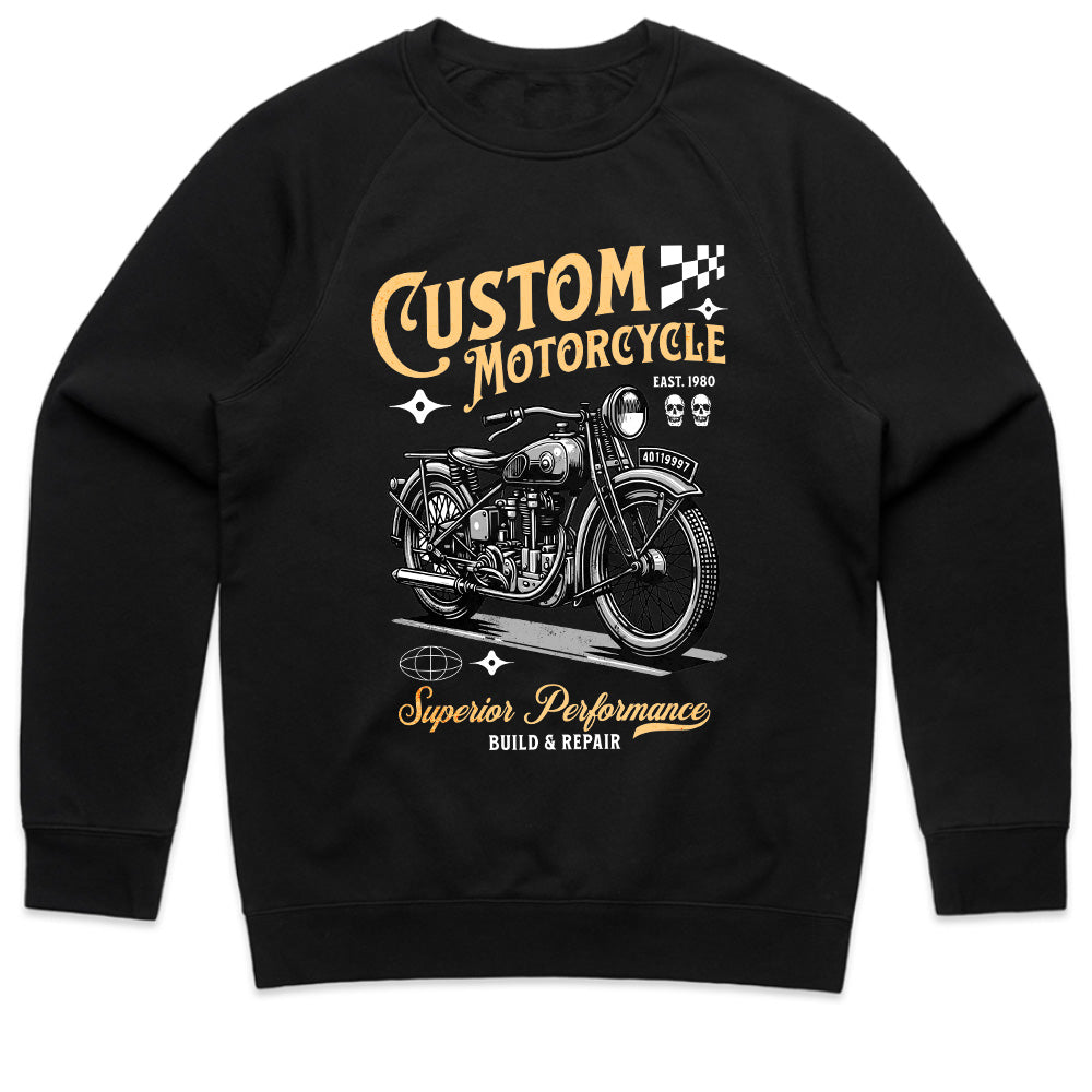 Vintage Torque: Custom Motorcycle Heritage Tee