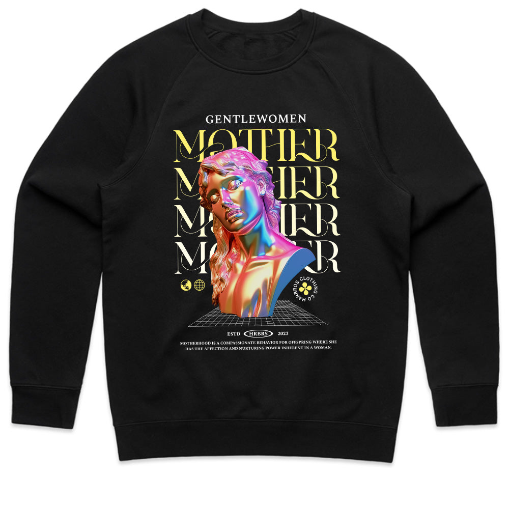 Ethereal Matriarch: Chromatic Goddess Motherhood Tee