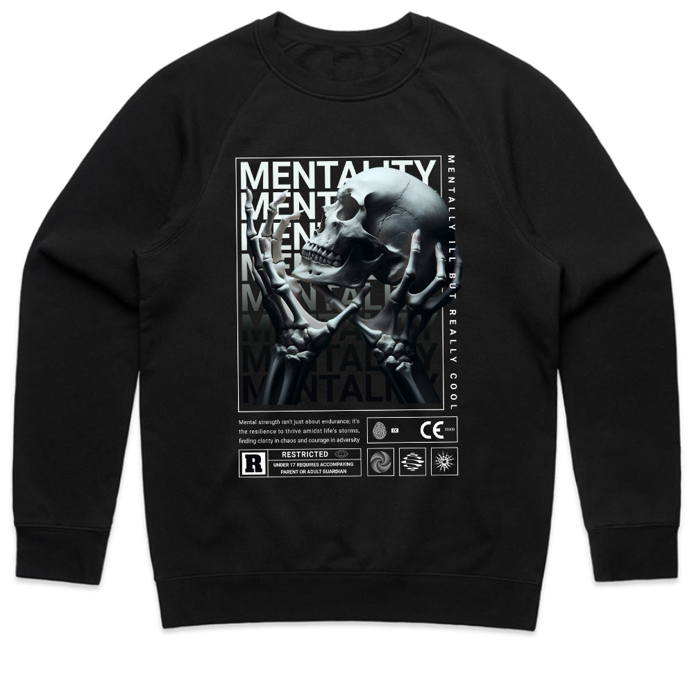 Grim Resilience: Mentality Skull Street Tee