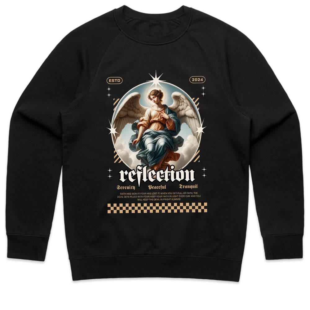 Reflection of Faith: Angelic Serenity Graphic Tee