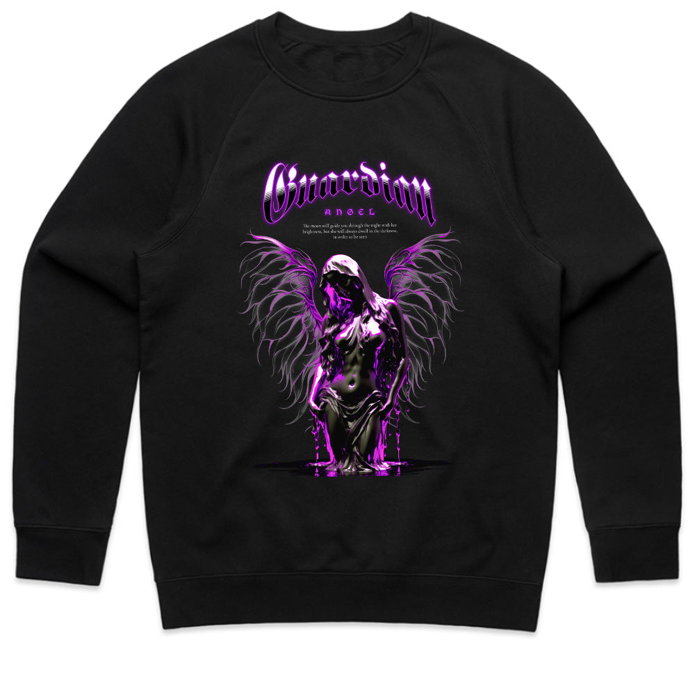 Shadowlight Guardian: Neon Angel Streetwear Tee