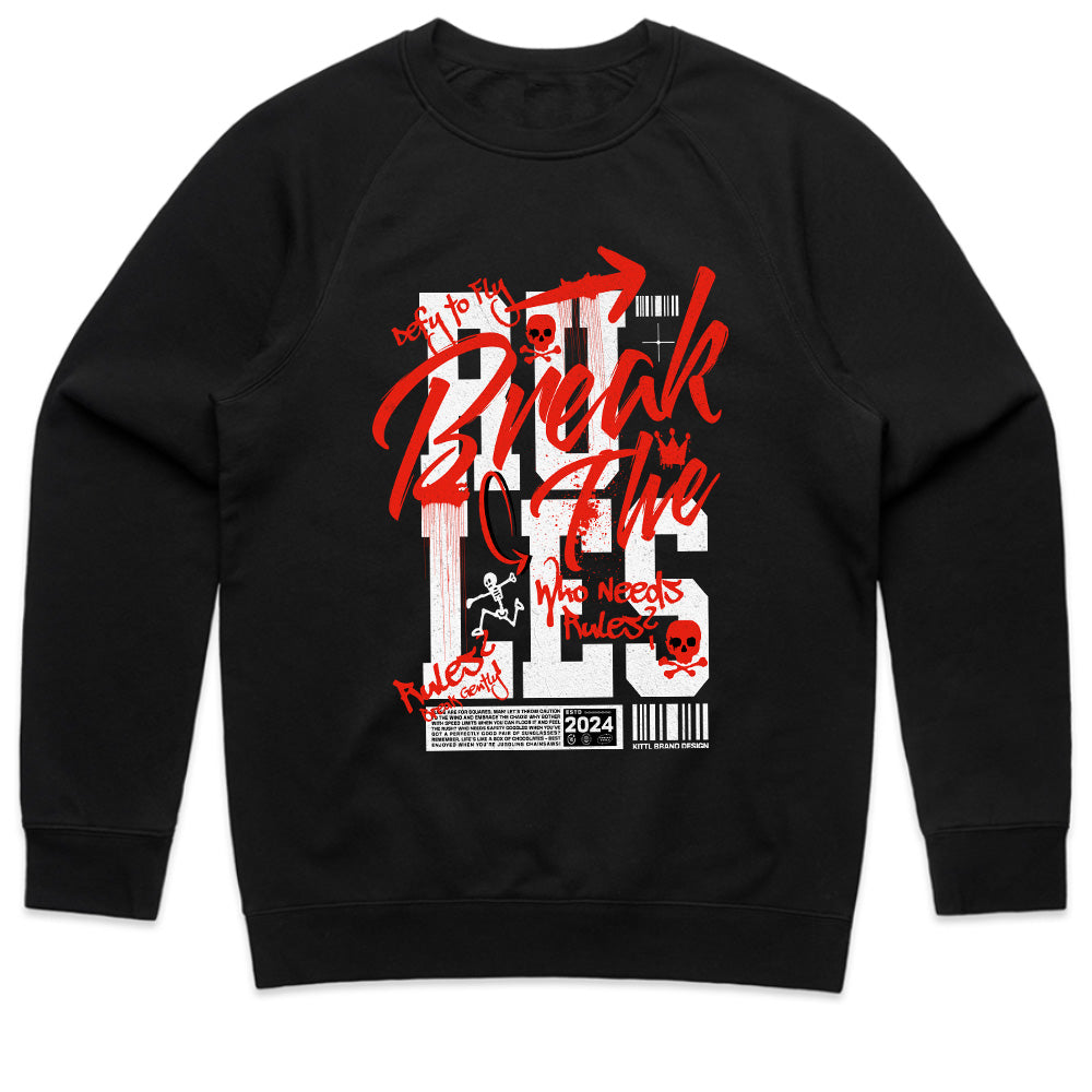 Anarchist Spirit: Break the Rules Graffiti Tee