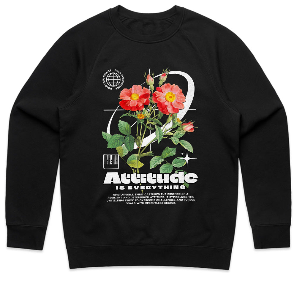 Relentless Bloom: Attitude is Everything Floral Tee