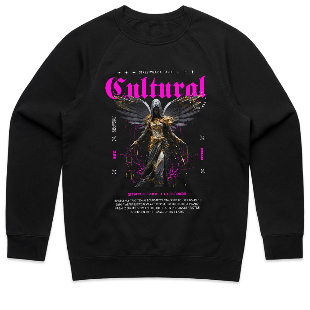 Cultural Rebirth: Gothic Angel Streetwear Tee