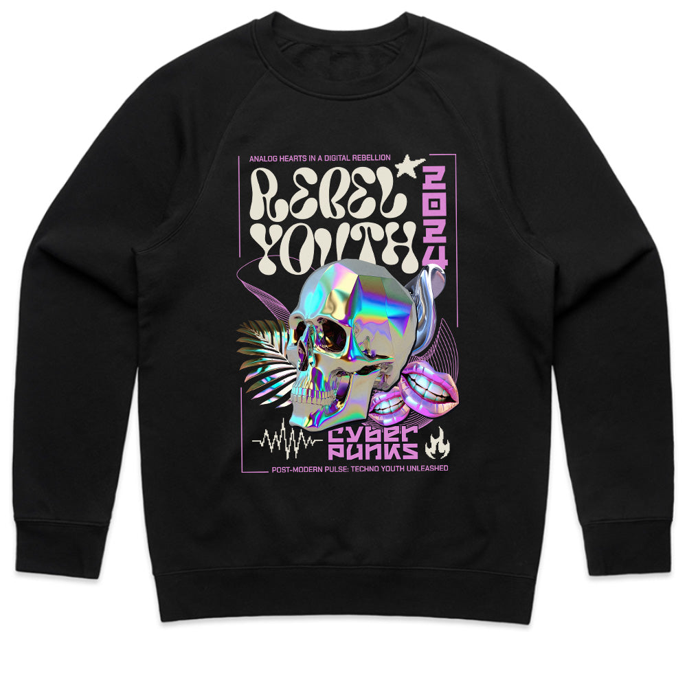 Neon Anarchy: Rebel Youth Cyberpunk Tee
