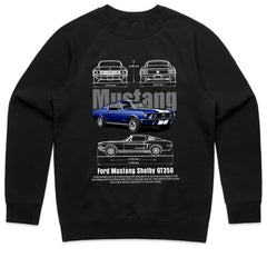 Ford Mustang Shelby GT350 Blueprint Edition | Classic Muscle Car T-Shirt