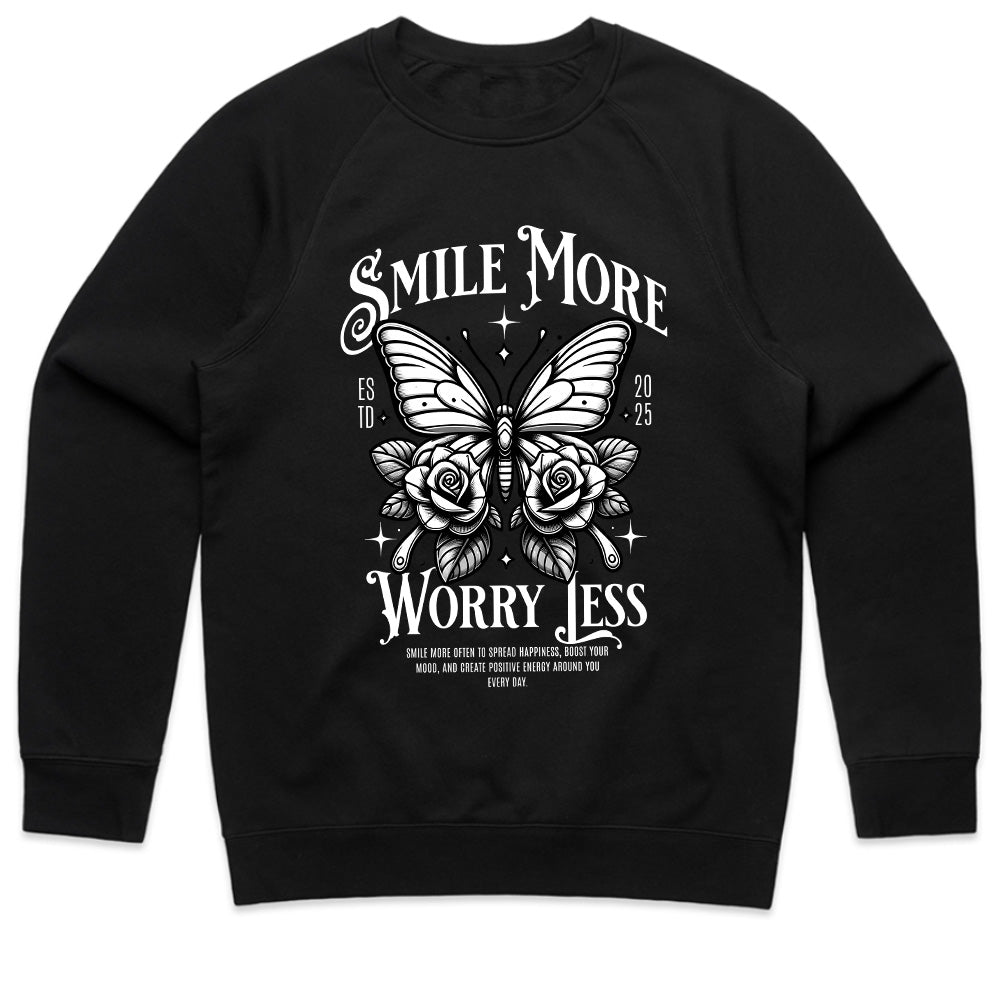 SMILE MORE: Positive Vibes Butterfly Tee