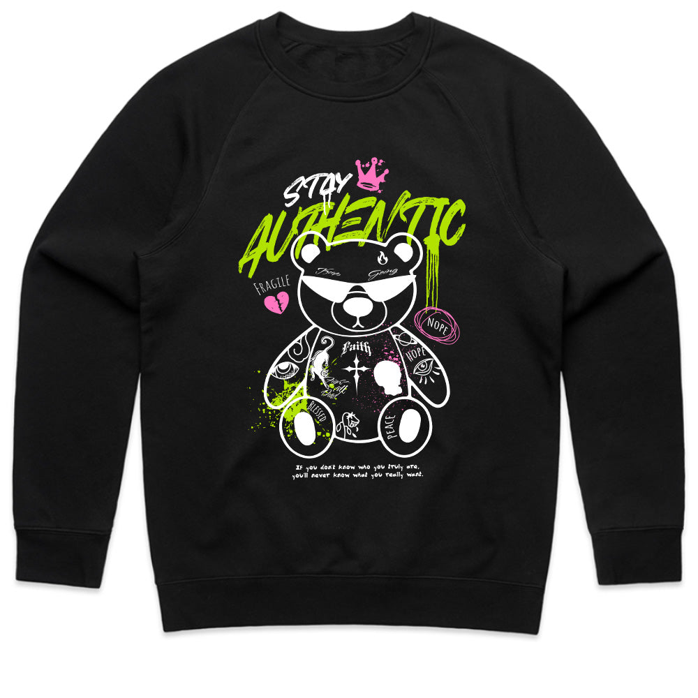 STAY AUTHENTIC: Graffiti Bear Expression Tee