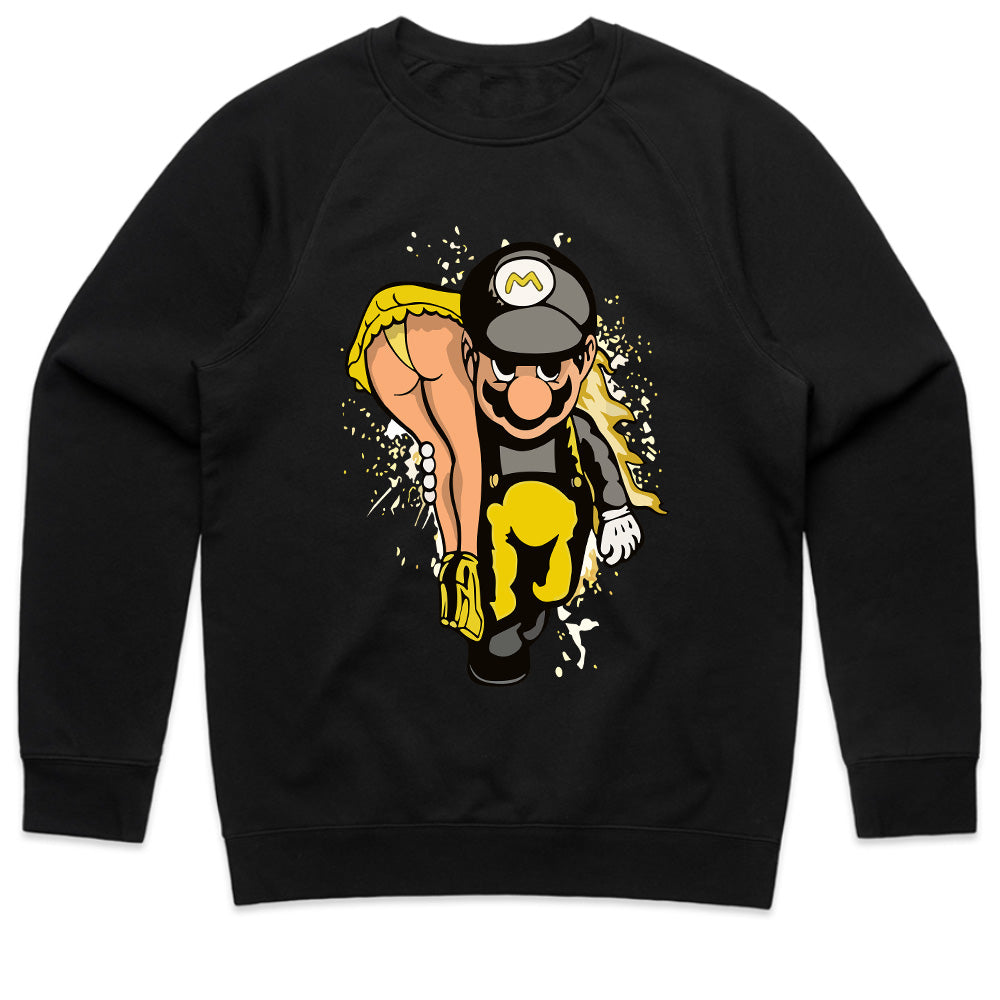 Retro Mischief: Bold Mario Parody Tee