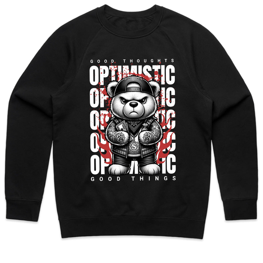Hustle Bear: Optimistic Swagger Tee