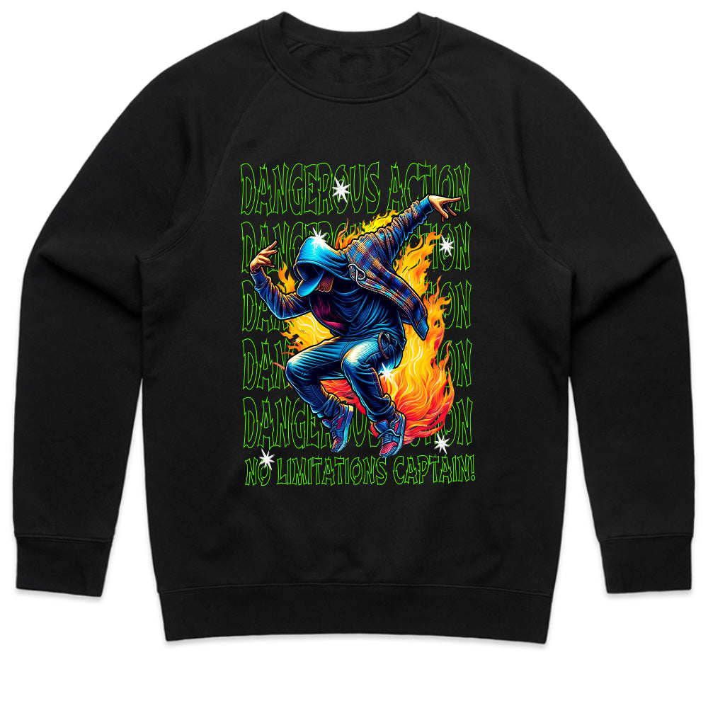 Inferno Hustle: Dangerous Action Street Tee