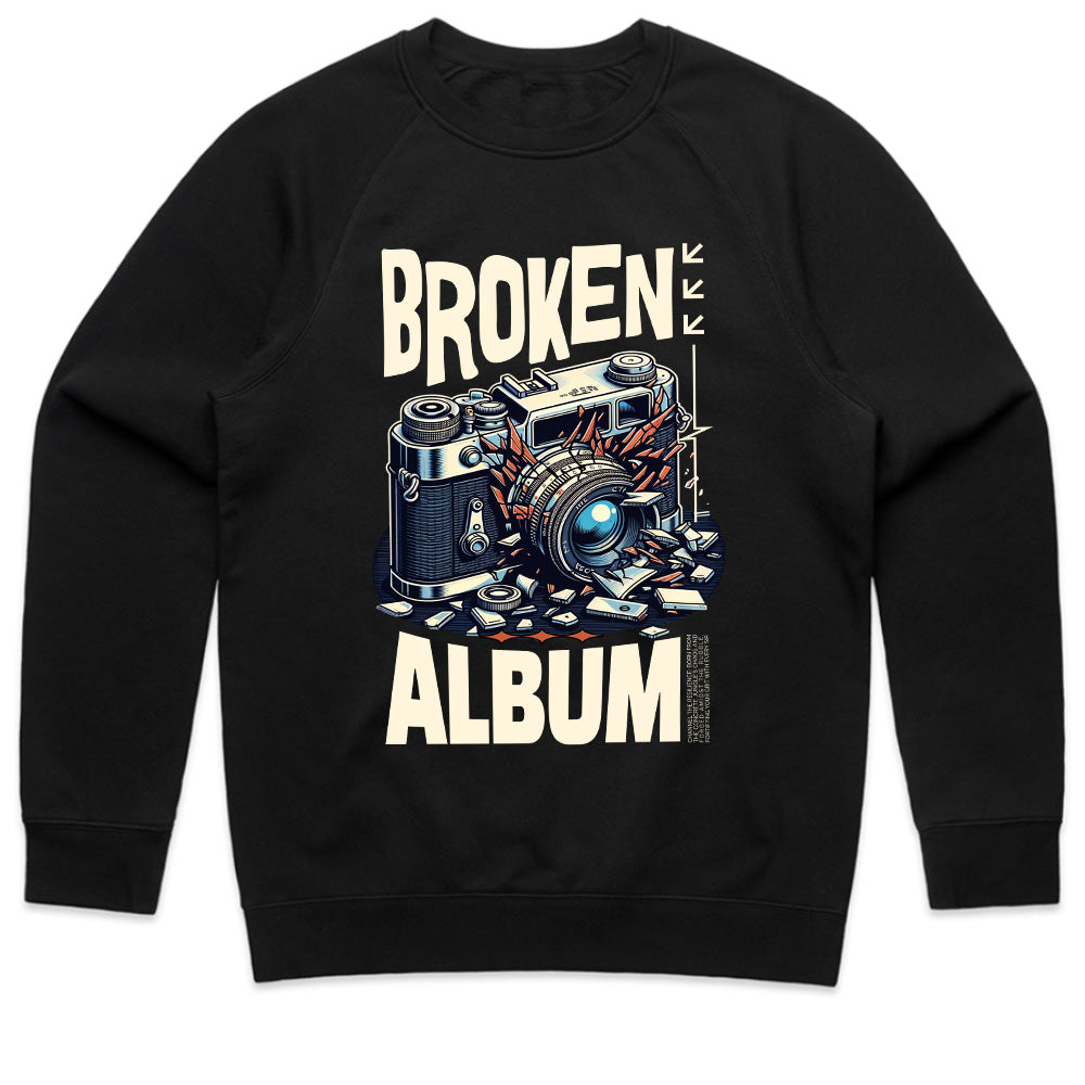 Broken Album Retro Camera Tee