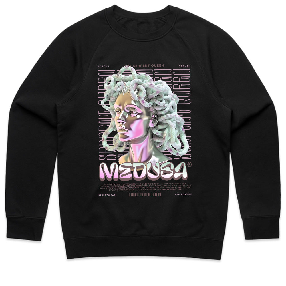 Serpent Queen: Neon Medusa Streetwear Tee