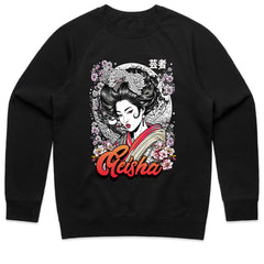 Moonlit Elegance: Geisha Blossom Art Tee