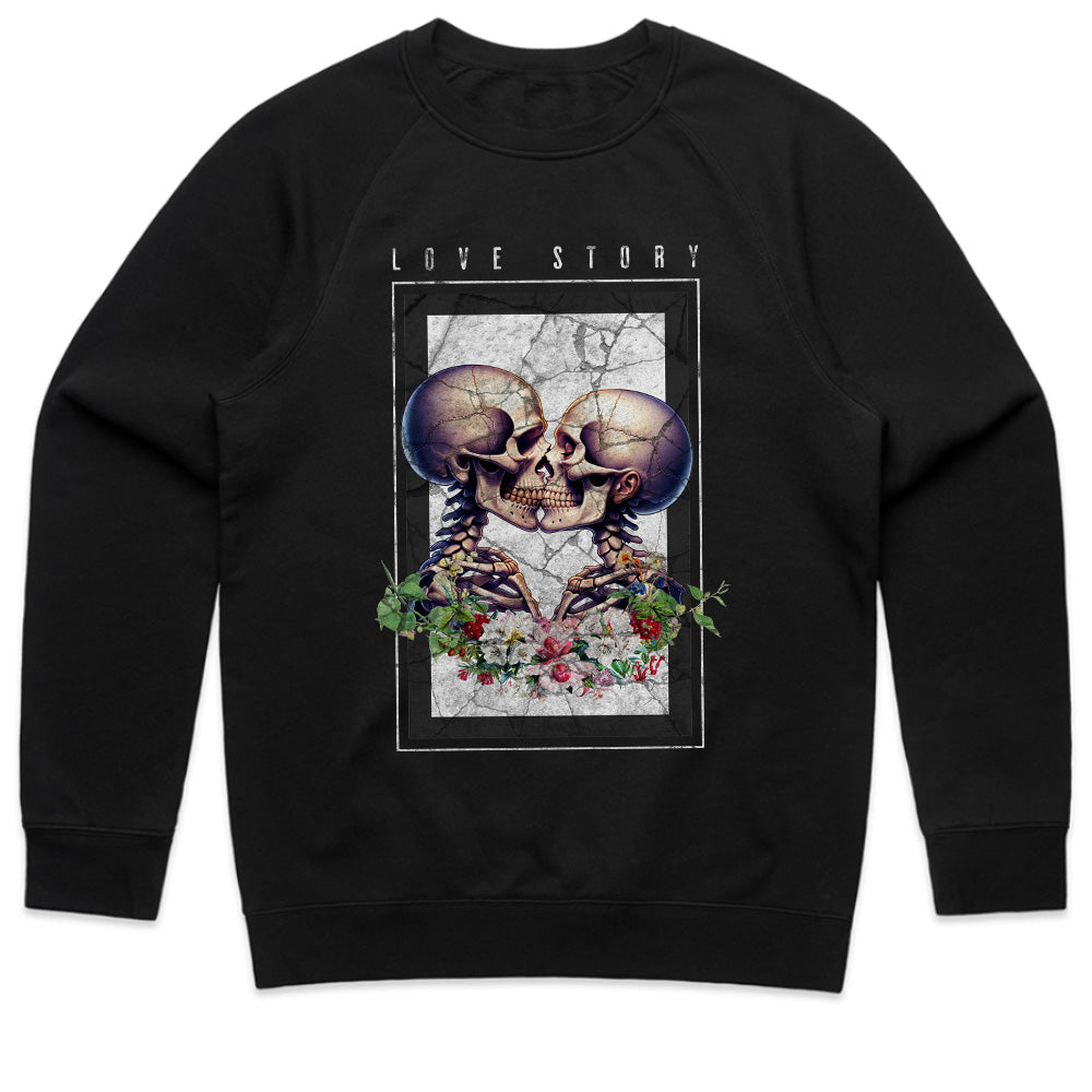 Eternal Love: Skeleton Kiss Art Tee