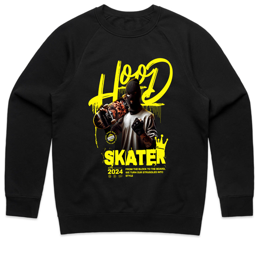 Hood Skater: Urban Warrior Streetwear Tee