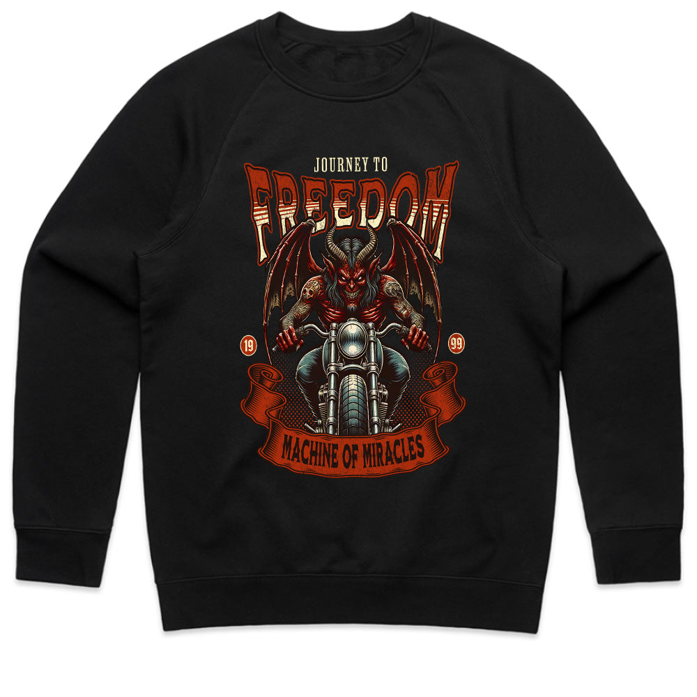 Journey to Freedom – Demon Rider Machine of Miracles T-Shirt