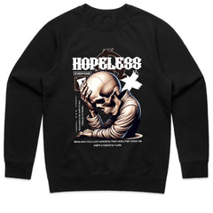 Echoes of Resilience: 'Hopeless' Skull Reflection Tee