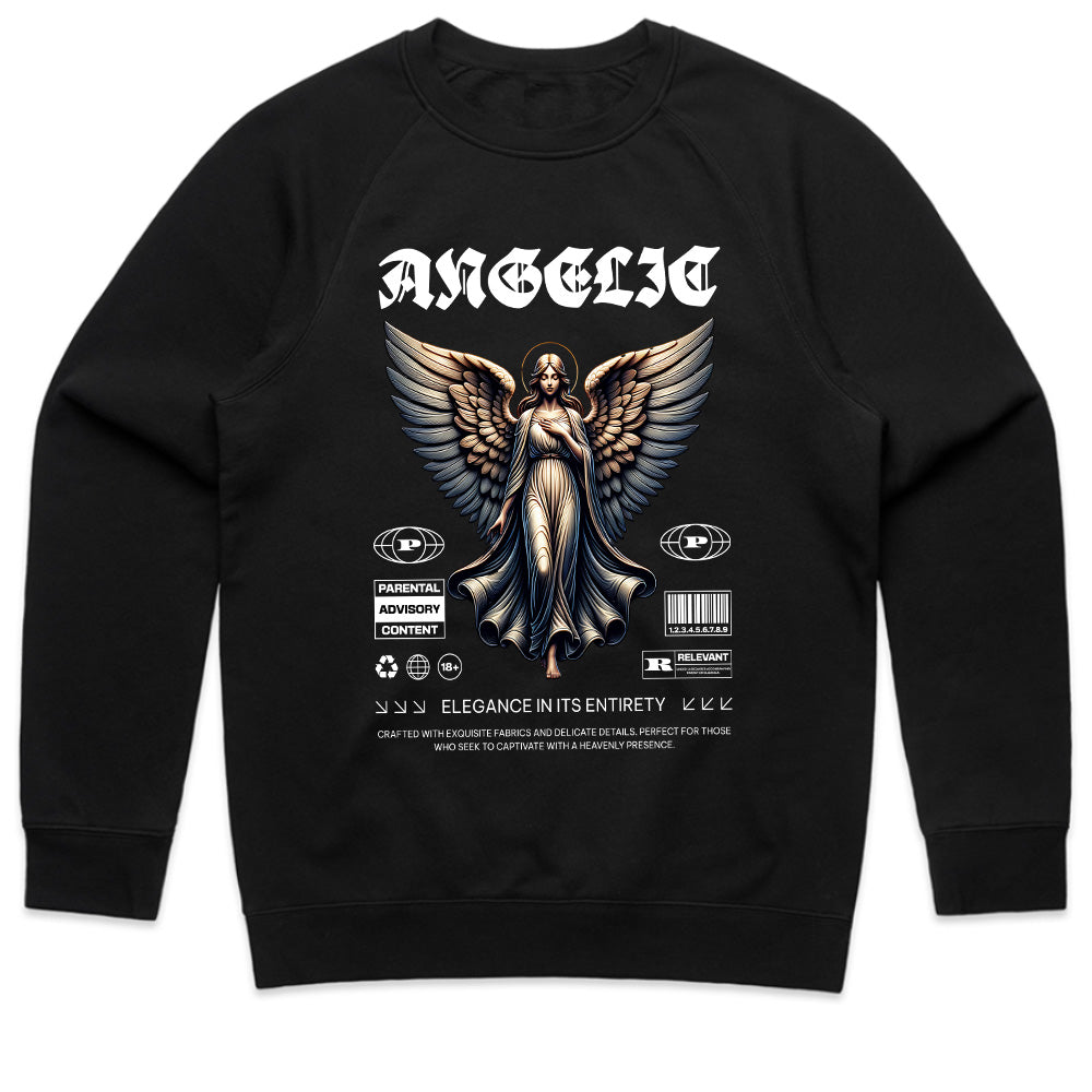 Celestial Vogue: Angelic Elegance Tee