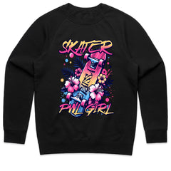 Skater Vibes: Pink Palm Girl Tee