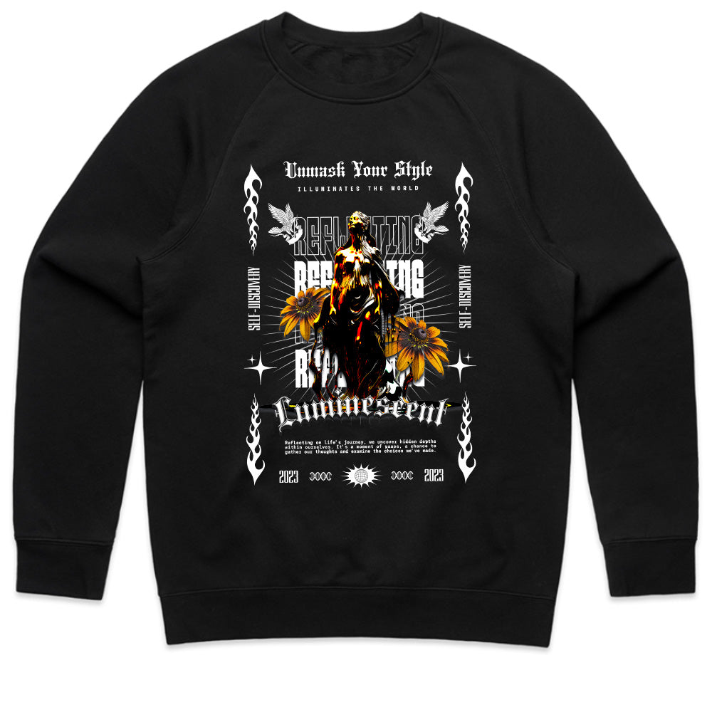 Luminescent Reflection: Unmask Your Style Tee